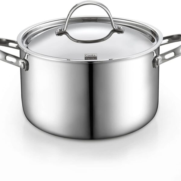 2f8ffda8-2e86-4f36-8899-7b5d39afcb45.jpg Cooks Standard - Multi-Ply Clad Stock Pot,4 Quart - Stainless Steel
