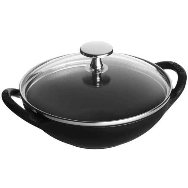 304bbad3-6142-4122-94c3-39fb61c36793.jpg Staub - Cast Iron 0.5-qt Baby Wok - Matte Black
