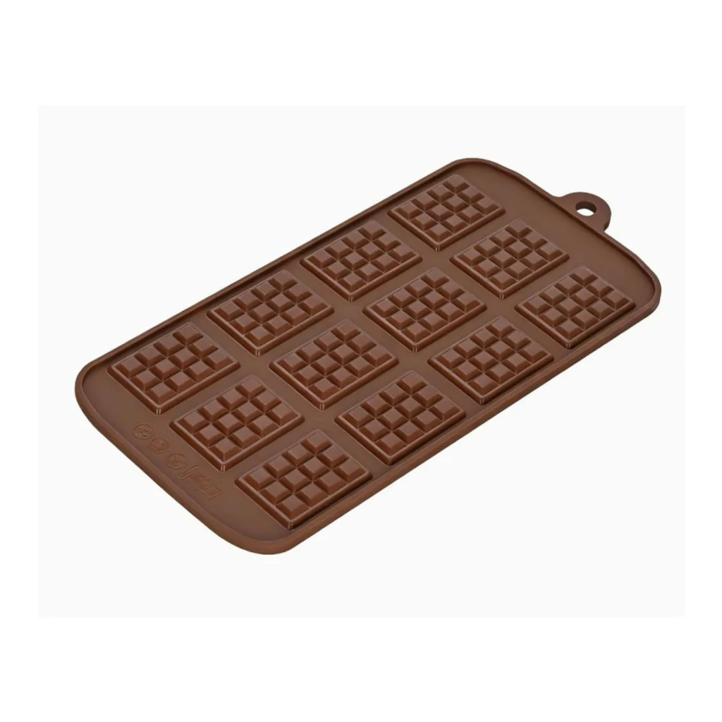 31ee586b-31f8-4acd-8012-381ee9f948fe.jpg Kitcheniva - Silicone Mini Chocolate Bar Mold (4.2 x 8.9 Inch) - Makes 12 Mini Chocolate Bars, Bar Size (1.1 x 1.5 Inch)