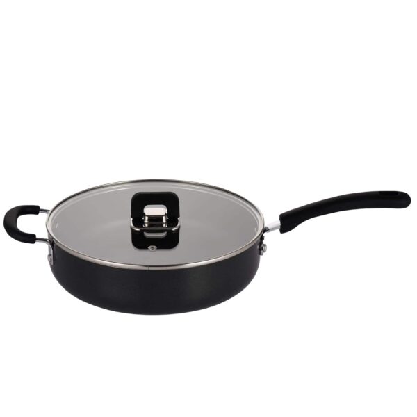 3407192f-854a-49cc-81ae-82af1f424922.jpg 3.7Qt Sauté Pan with Lid, Non-Stick Stylish Kitchen Cookware, Works with NCCWSTKBLK (NCWSTKBLKSAU37)