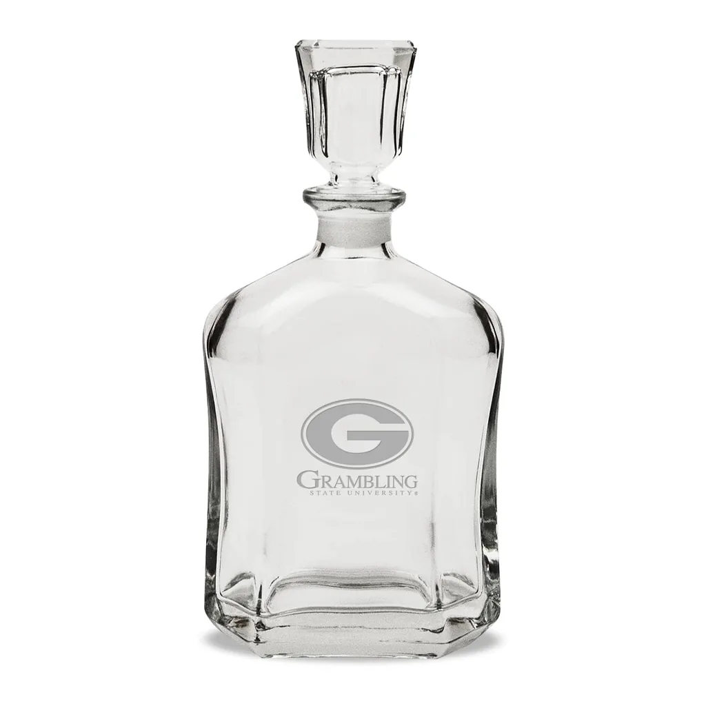 349b77bf-daaf-45d3-9a05-14e51d9ba329.jpg Jardine - Grambling Tigers 23.75oz. Crystal Decanter - Multicolor