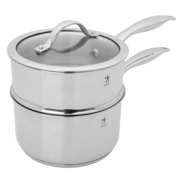 34b47385-95e8-4eb1-b2e0-1684b9721f07.jpg Henckels - Aragon 2.5-qt Saucepan with lid and steamer insert - Stainless Steel