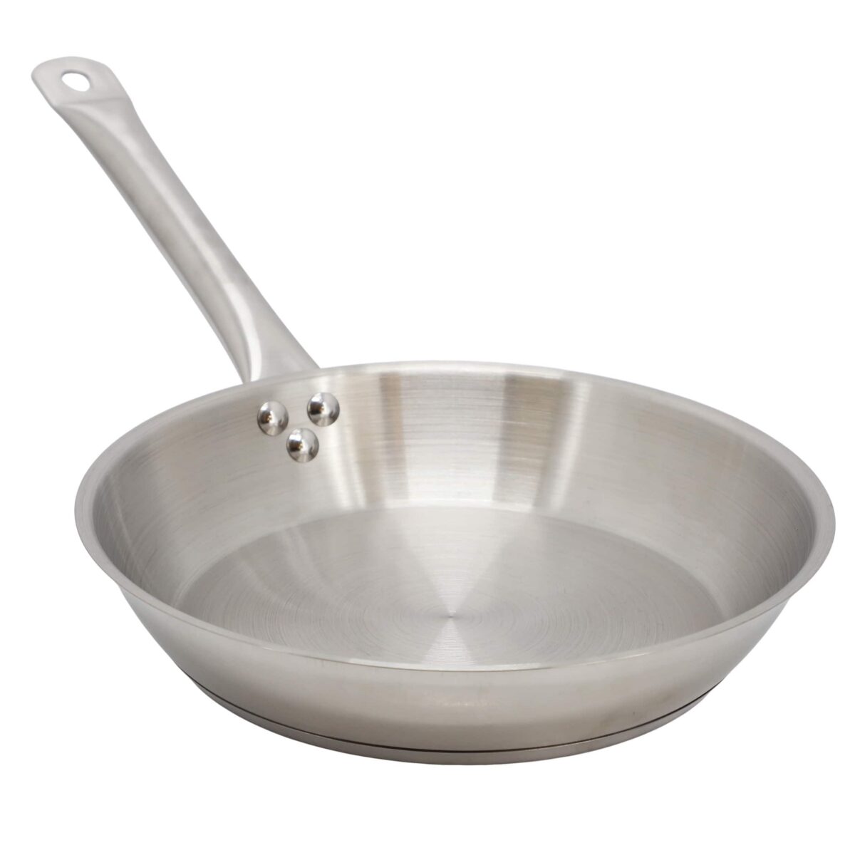 34c26810-84c1-4e5a-a015-afc4b22e99d1.jpg MegaChef - Professional Kitchen 11 Inch Round Stainless Steel Fry Pan - Silver
