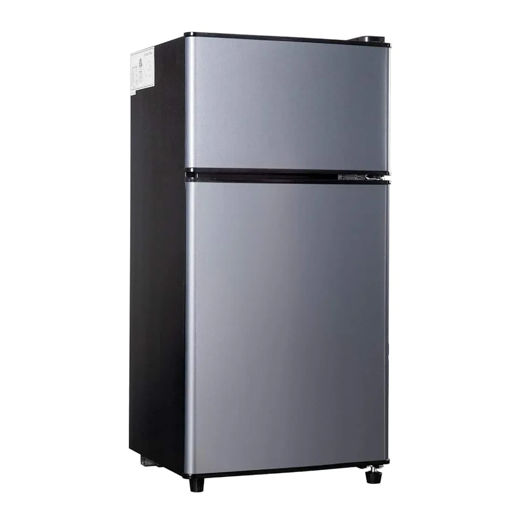358d28d1-d8b4-4949-8865-e314ea345720.jpg Loheer - Compact 2.7 Cu. Ft. Double-Door Mini Fridge with Freezer - Adjustable Glass Shelves & LED Light - Ideal for Dorm - Blue