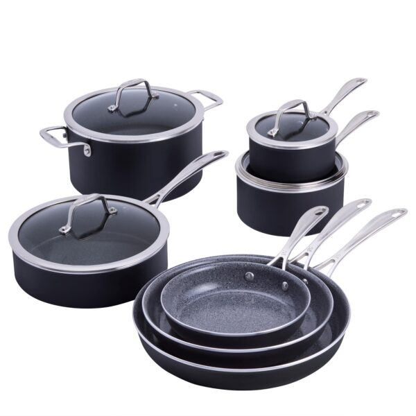 362c45ec-e307-4607-a597-0329e49c2e9e.jpg Henckels - Capri Ceramic 11-pc Aluminum Ceramic Nonstick Cookware Set - Gray