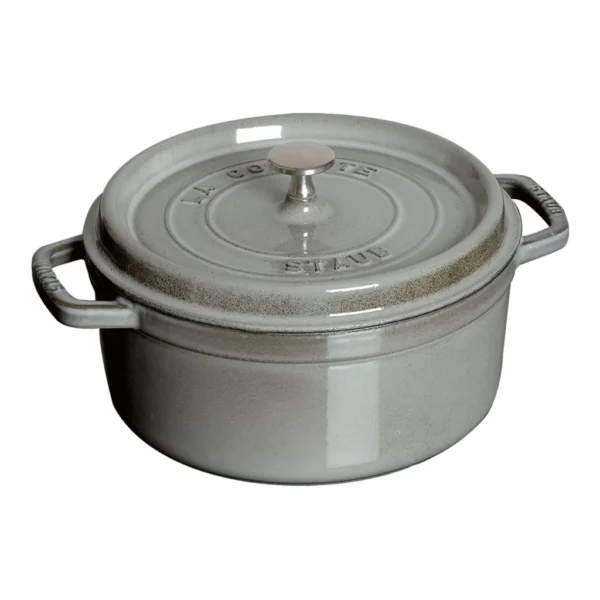 369376af-7c26-424a-8d05-8fb8aade5652.jpg Staub - Cast Iron 5.5-qt Round Cocotte - Graphite Grey
