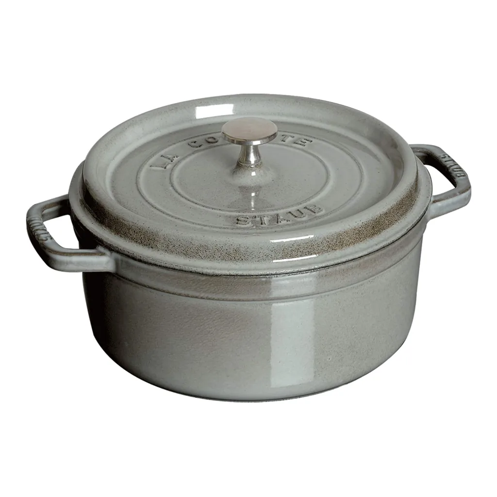 369376af-7c26-424a-8d05-8fb8aade5652.jpg Staub - Cast Iron 5.5-qt Round Cocotte - Graphite Grey