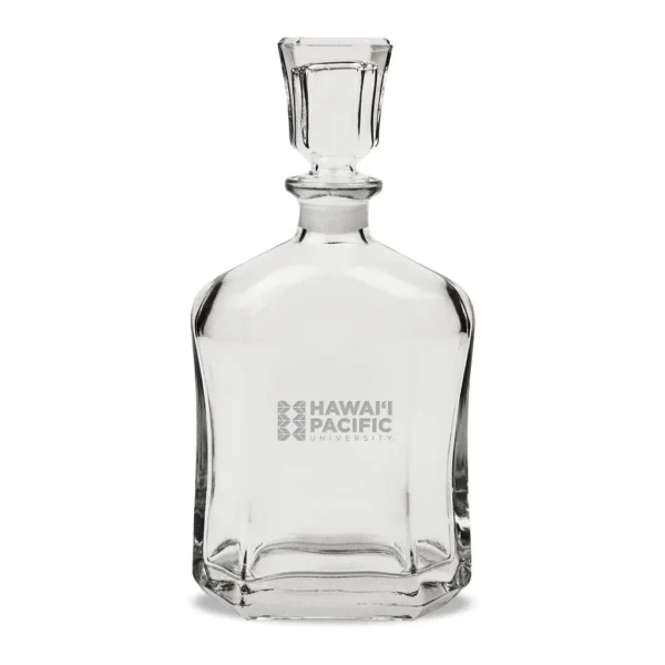3772ec00-e1ae-4e0a-8cd0-42ba5e9c33fa.jpg Jardine - Hawaii Pacific Sharks 23.75oz. Crystal Whisky Decanter - Multicolor