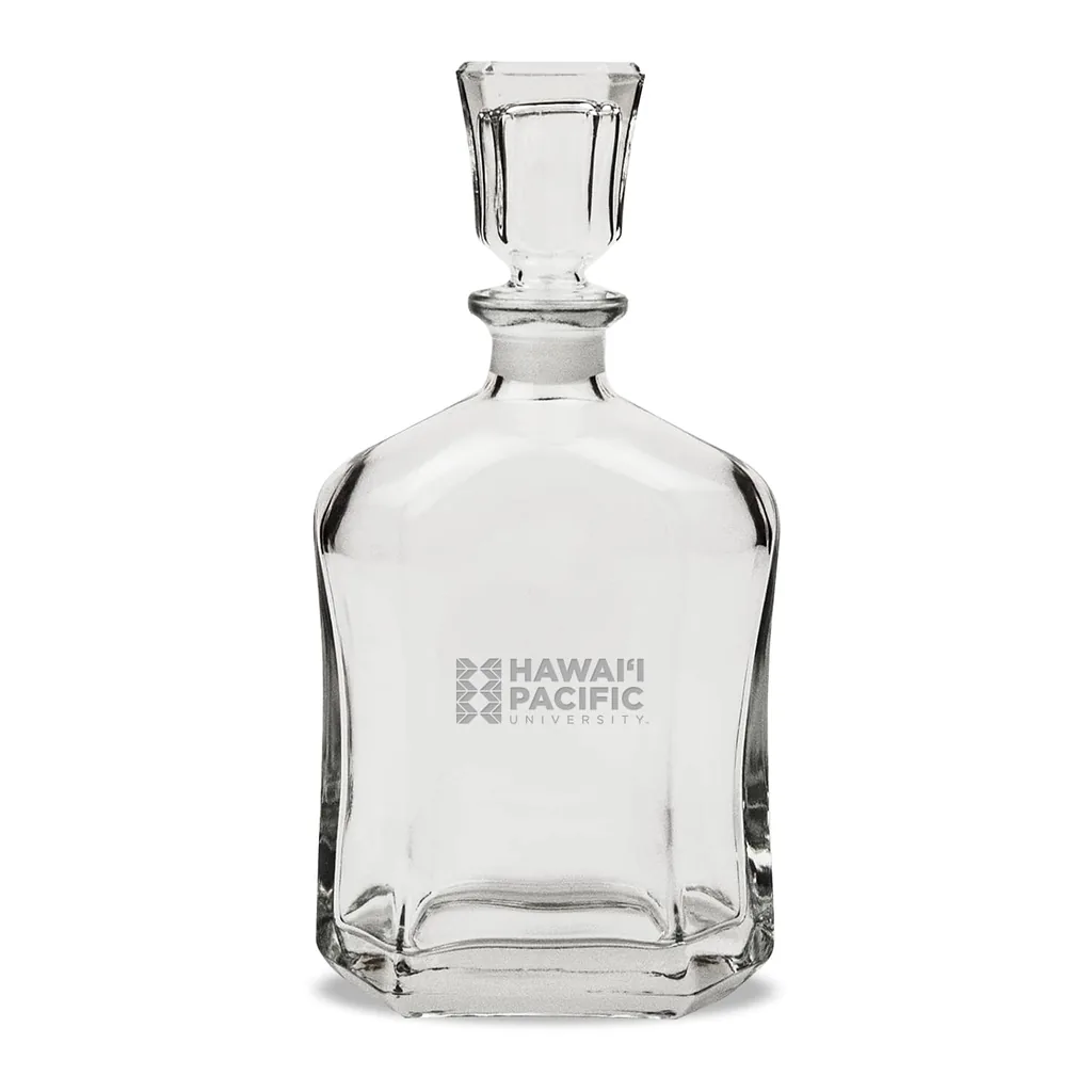 3772ec00-e1ae-4e0a-8cd0-42ba5e9c33fa.jpg Jardine - Hawaii Pacific Sharks 23.75oz. Crystal Whisky Decanter - Multicolor