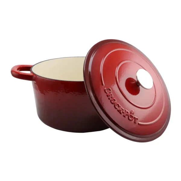 37c0dded-c90f-4889-ab0d-c231584614dc.jpg Crockpot - Crock Pot Artisan 7 Quart Round Cast Iron Dutch Oven - Scarlet Red