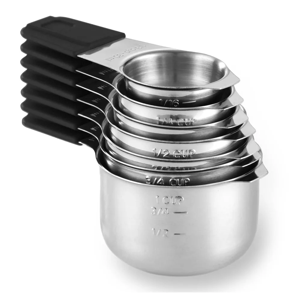 37e66fa4-6bac-4bce-8100-968193436cb9.jpg Luminuxe - Magnetic Measuring Cups Set, Stainless Steel with Easy to Read Engraved Markings, Heavy-duty Nesting