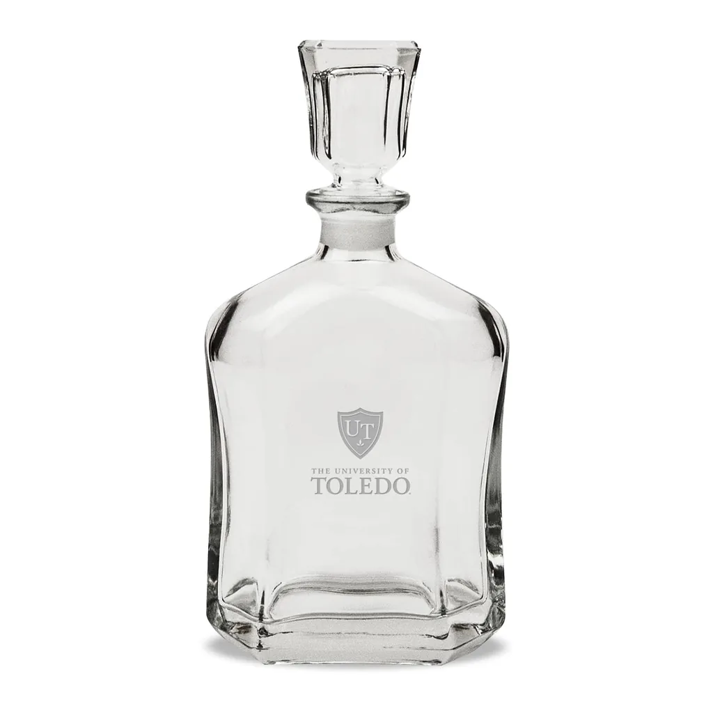 39597057-3f74-4431-ab55-bfc75a0bd014.jpg Jardine - Toledo Rockets 23.75oz. Crystal Whisky Decanter - Multicolor
