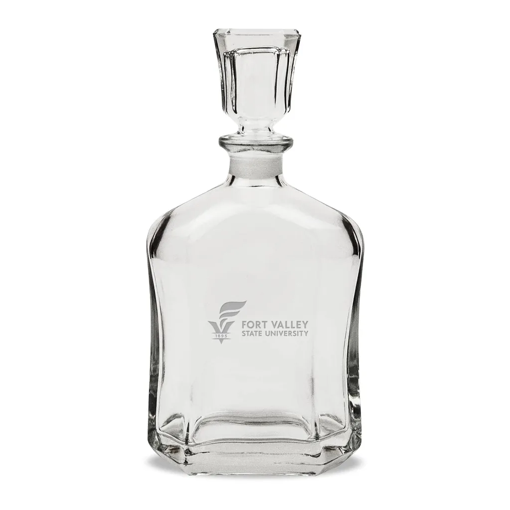 3ad74935-c91d-467d-bf56-6120d1d1f49a.jpg Jardine - Fort Valley State Wildcats 23.75oz. Crystal Decanter - Multicolor