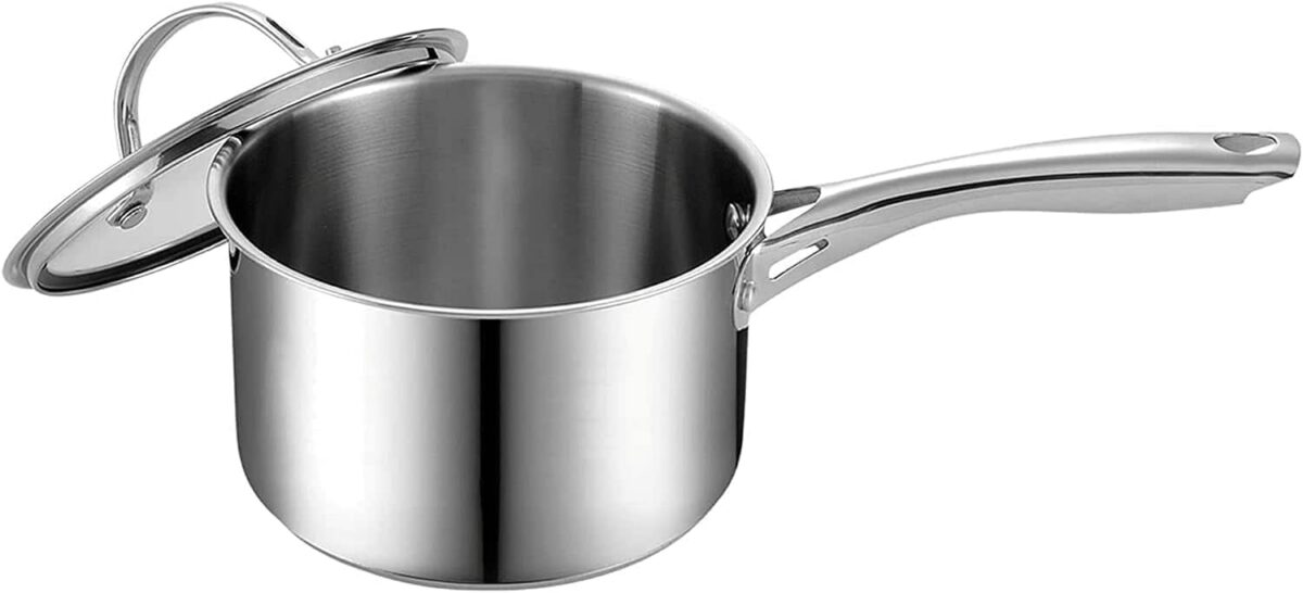 3cad5c68-6f72-4fda-966c-5f70cf116df1.jpg Cooks Standard - Classic 2 Qt S/S Saucepan with Lid, multi Purpose Kitchen Sauce Pan, Dishwasher& Oven Safe, Induction Compatible - Stainless Steel