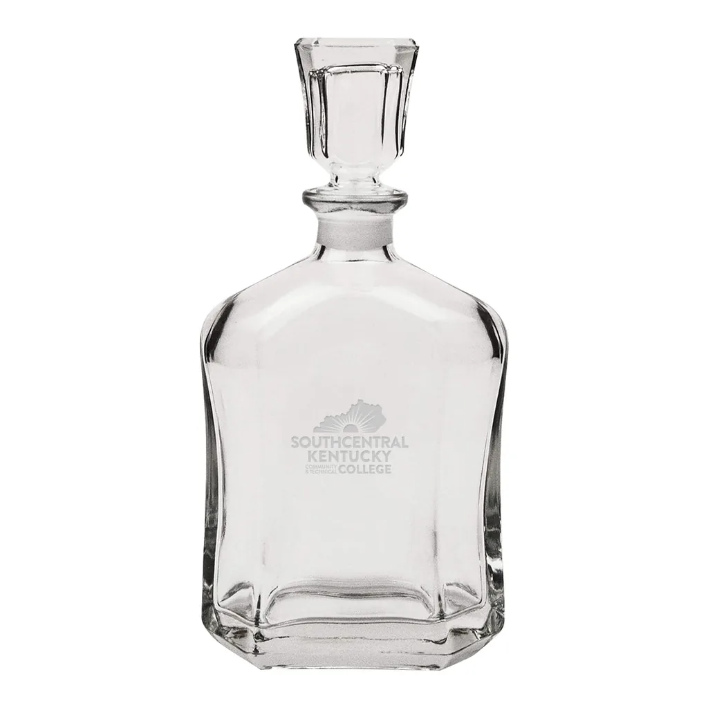 4156852a-3509-4812-a93e-0e2c32cfbb9e.jpg Jardine - Southcentral Community and Technical College 23.75oz. Crystal Whisky Decanter - Multicolor
