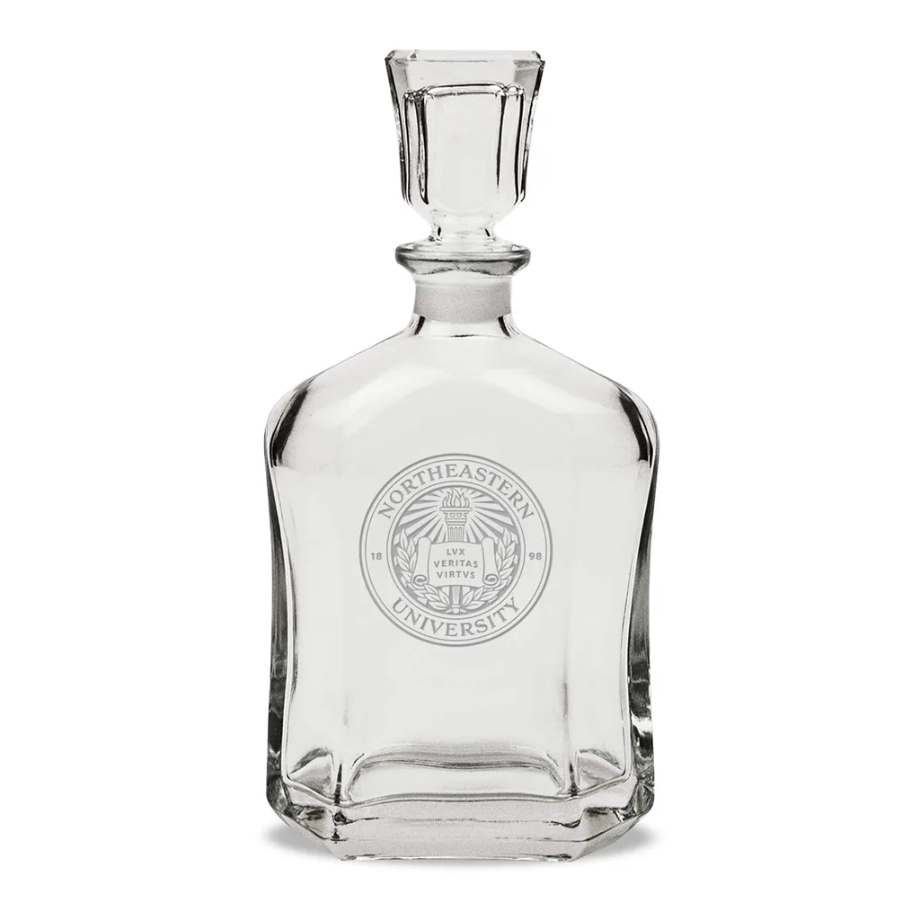 41806823-1d4d-43ef-b5b3-9569f7239f58.jpg Jardine - Northeastern Huskies 23.75oz. Crystal Decanter - Multicolor