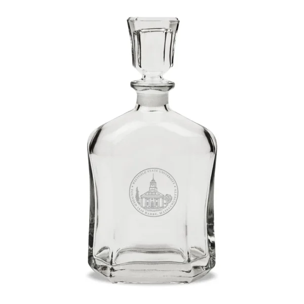 418e3b0c-c56f-43df-9680-6aea23229b6d.jpg Jardine - Westfield State Owls 23.75oz. Crystal Whisky Decanter - Multicolor
