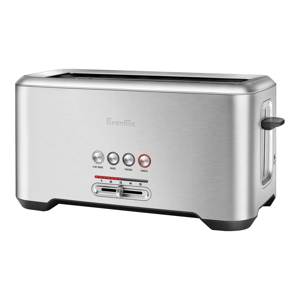 4401100_rd.jpg Breville - the 'A Bit More' 4-Slice Long-Slot Toaster - Stainless Steel