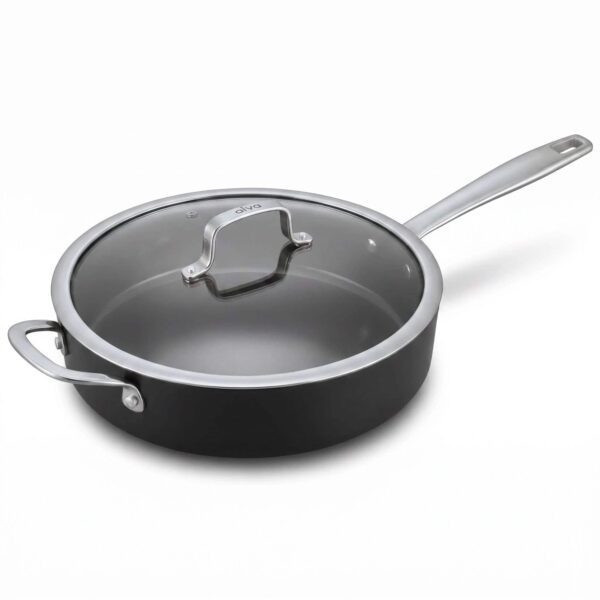 44278456-e400-440c-aed6-43bdfe1f35fe.jpg Alva - Maestro Ceramic Nonstick Sauté Pan with Lid, 4-Qt - Black