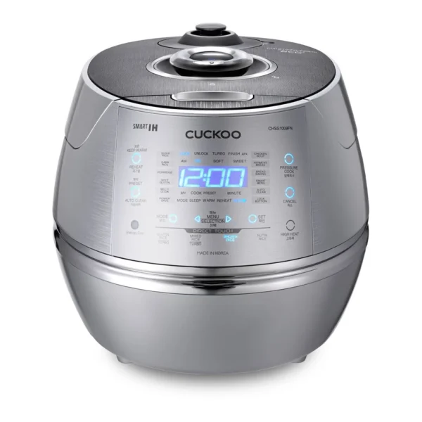 46790aa5-5f54-449f-9941-8fc7838ae012.jpg Cuckoo CRP-CHSS1009F 10-Cup (Uncooked) / 20-Cup (Cooked) Induction Heating Pressure Rice Cooker with Nonstick Inner Pot – Gray