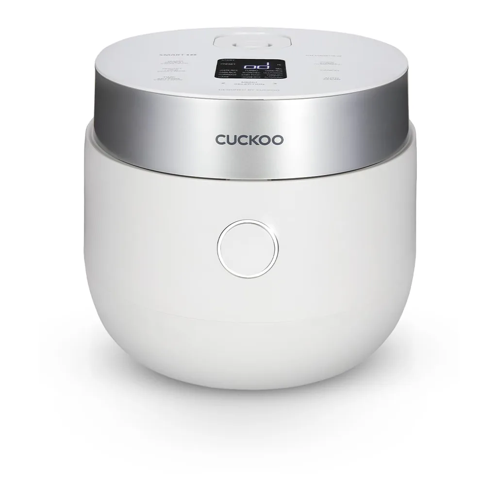 47da01a3-b7cc-4a00-a6d5-33ecb89b4758.jpg Cuckoo Micom 8-Cup Uncooked/16-Cup Cooked Induction Rice Cooker, 12 Menus, Steam Plate, Voice Guide, (CR-HA0810FW) – White