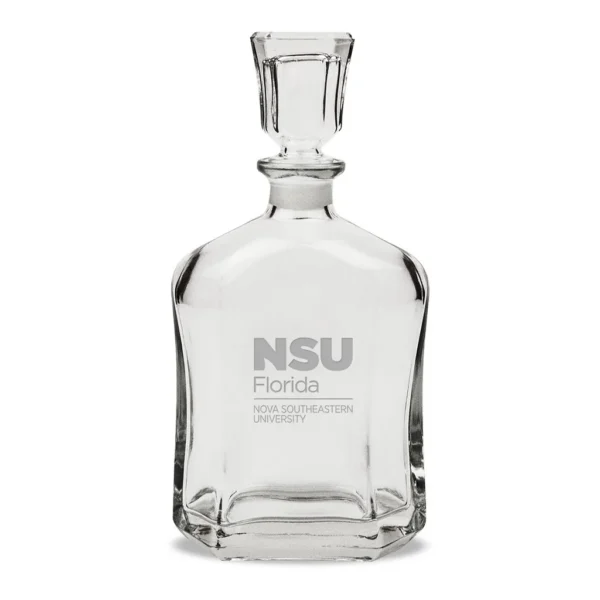 4a195de7-3e34-4258-ad77-f771872632e7.jpg Jardine - Nova Southeastern Sharks 23.75oz. Crystal Whisky Decanter - Multicolor