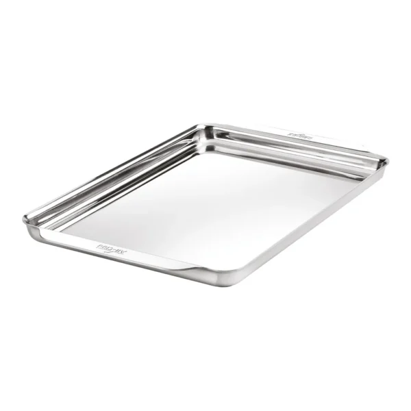 4a95e108-6fbc-45f6-b1f8-703abd68f4f0.jpg All Clad - All-Clad 11.5" x 17" Stainless Steel Half Sheet Pan Bakeware, Tri-ply, Silver
