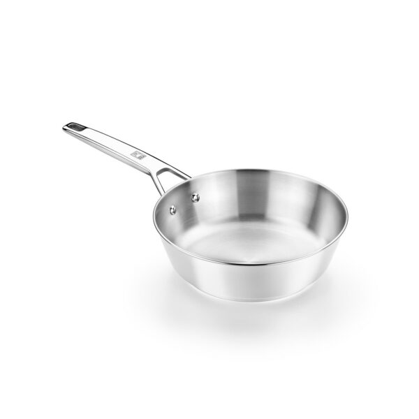 4b2eb0b3-3d6f-4c7e-9aee-5ff52d12dbb9.jpg BRA Cookware - Signature Stainless Steel Professional Deep High Side Frypan, 8-Inch - Silver