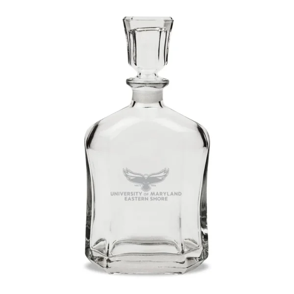 4b44f642-ff2c-492a-a4d1-eaded36dd84c.jpg Jardine - Maryland Eastern Shore Hawks Team Design 23.75oz. Crystal Whiskey Decanter - Multicolor
