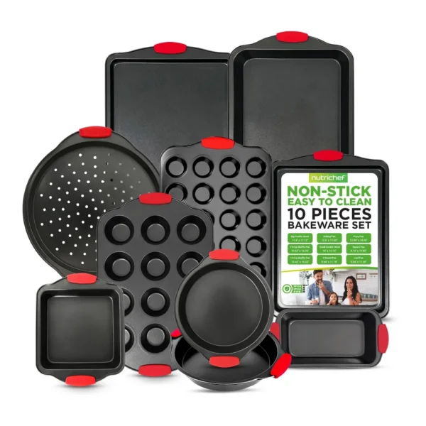 4c628d47-befa-463d-878a-8a994e85bd13.jpg NutriChef - 10-Piece Nonstick Kitchen Oven Baking
