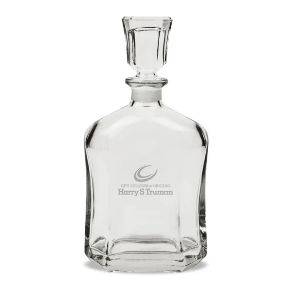4c930110-08f8-473f-b94d-e58ebd8e8f84.jpg Jardine - Harry S Truman College Falcons 23.75oz. Crystal Whisky Decanter - Multicolor