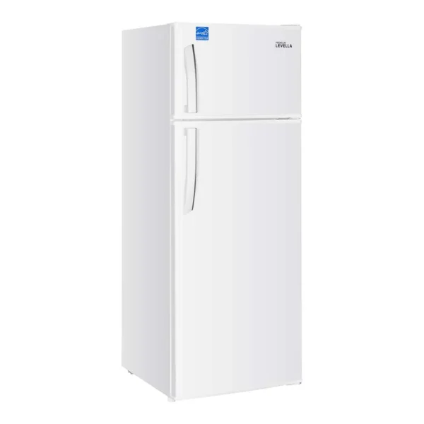 4debcf19-f8f9-428c-918f-b6cdad5e47ea.jpg Premium Levella - 7.3 CuFt Top-Mount Refrigerator with Three Full-Width Door Balconies - White