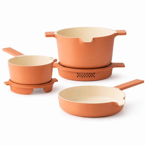4e4c917d-b0c3-48ee-9214-ba04f6522ab9.jpg Alva - Neat 5-Piece Nesting Cookware Set - Peach