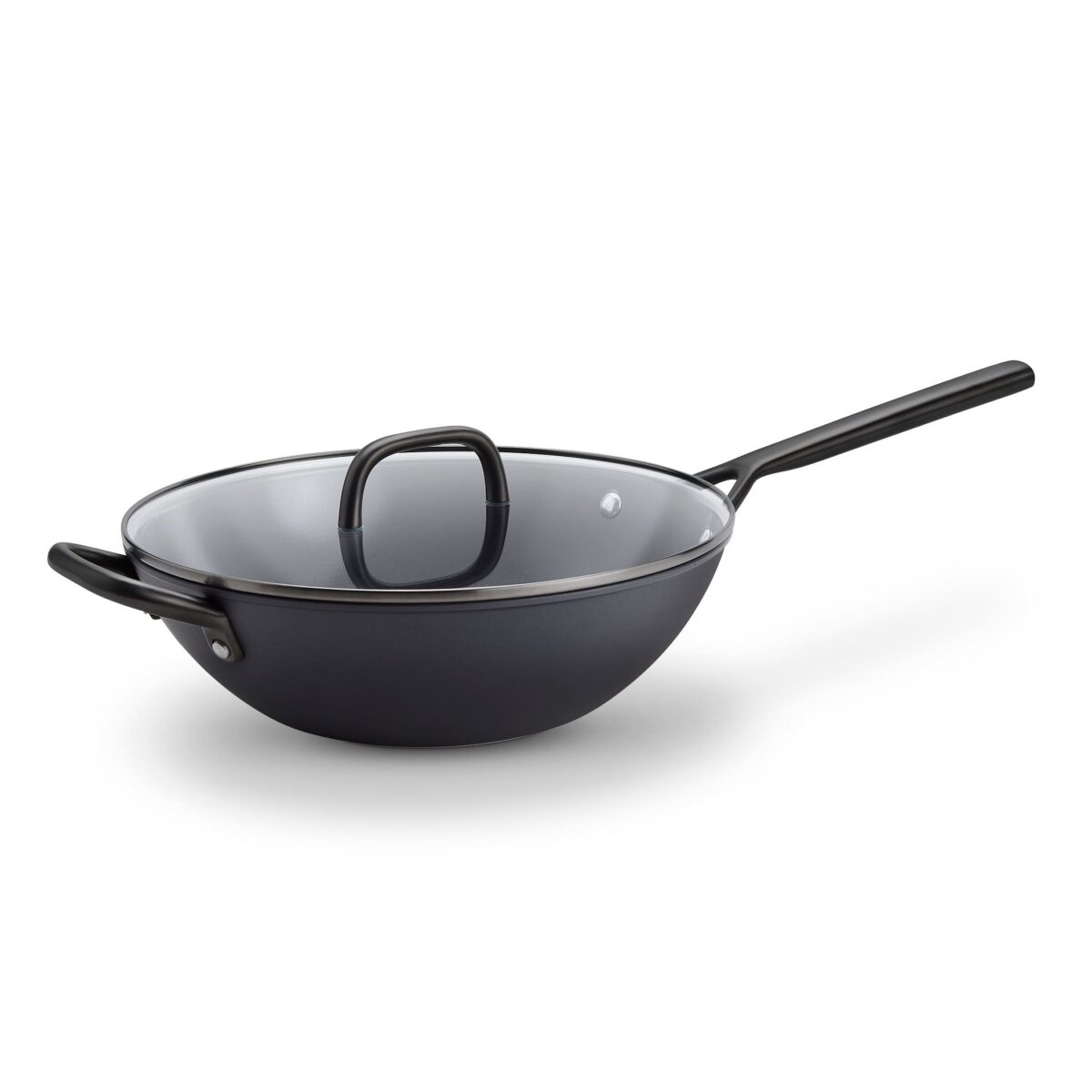 4efb939c-36e2-447f-977c-46e9c0fefe4f.jpg ZWILLING - Milano 12-inch Aluminum Ceramic Nonstick Wok with Lid - Black