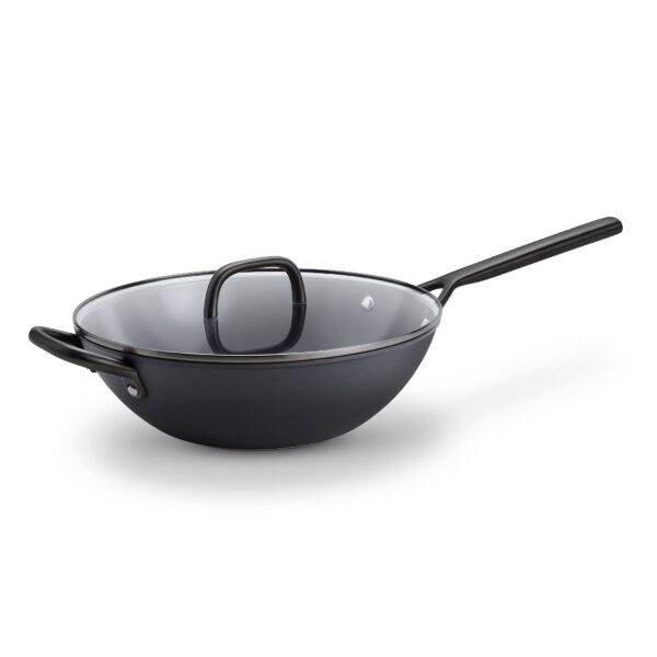 4efb939c-36e2-447f-977c-46e9c0fefe4f.jpg ZWILLING - Milano 12-inch Aluminum Ceramic Nonstick Wok with Lid - Black