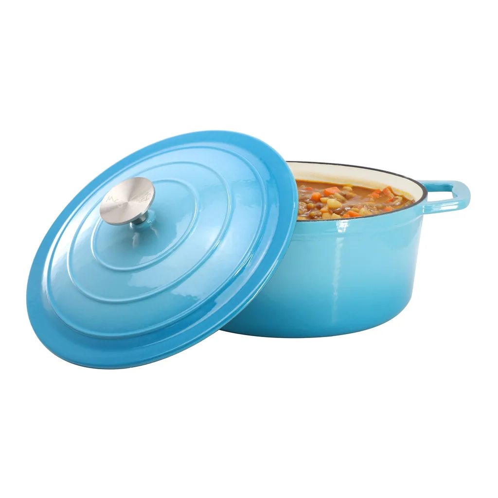 513da9d7-0653-49ee-8810-8b0d1e60acf2.jpg MegaChef - 5 Quarts Round Enameled Cast Iron Casserole with Lid - Blue