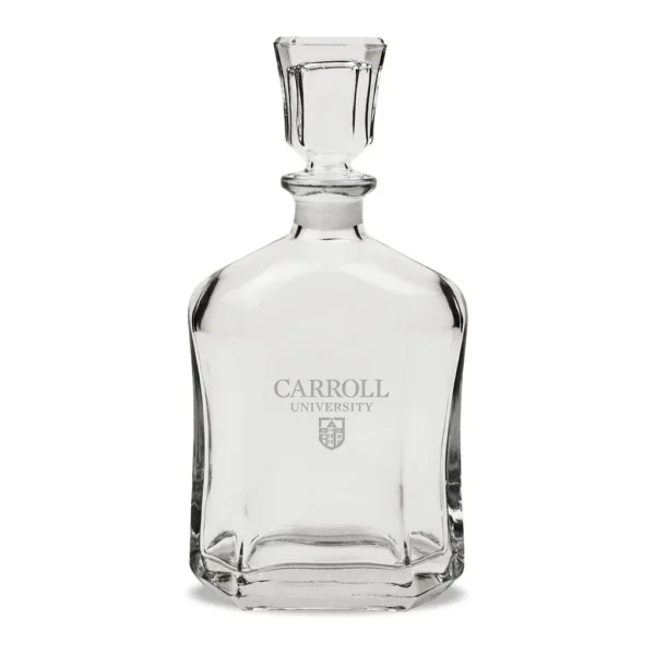 5196112d-ab12-4717-a21b-aa1e76a6bfa9.jpg Jardine - Carroll University Pioneers 23.75oz. Crystal Whisky Decanter - Multicolor