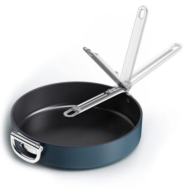 52aa2673-af0f-4c76-ab48-725fc7900b17.jpg Joseph Joseph - Space Ceramic Non-stick 12" Frying Pan with Folding Handle - Blue