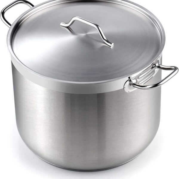 52c09ba1-4771-40c7-909a-c474dec6e50f.jpg Cooks Standard - Professional 30 qt S/S Heavy Duty Stock Pot W/ Lid, Large Pot for Cooking Pasta, Soup,Induction& Oven & Dishwasher Safe - Stainless Steel