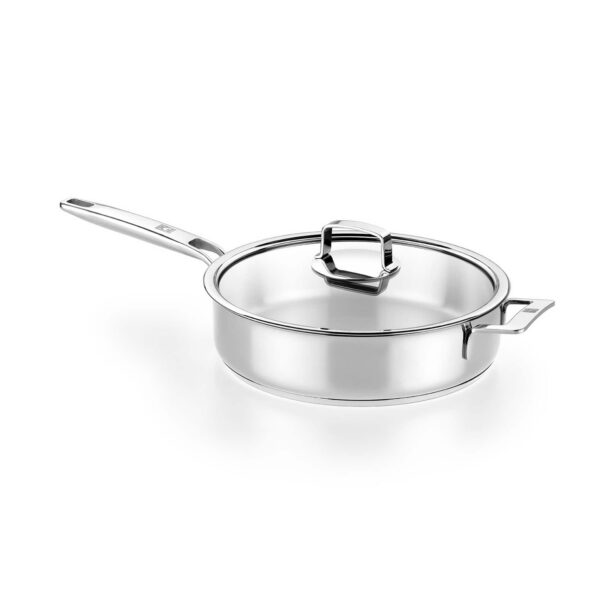 52cb749e-0797-496b-b55b-d21833404099.jpg BRA Cookware - Signature Stainless Steel Saute Pan w/Glass Lid, 11-Inch, 4.2-Quart - Silver