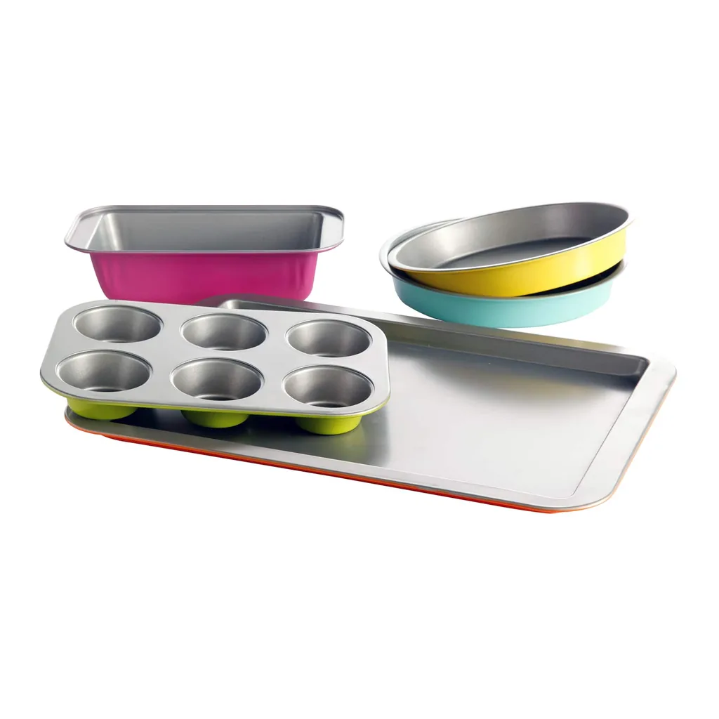 5392c401-ca77-4a02-98ec-6faaffbb3ab3.jpg Gibson - Home Color Splash Lyneham 5 pc Carbon Steel Bakeware Set - Assorted