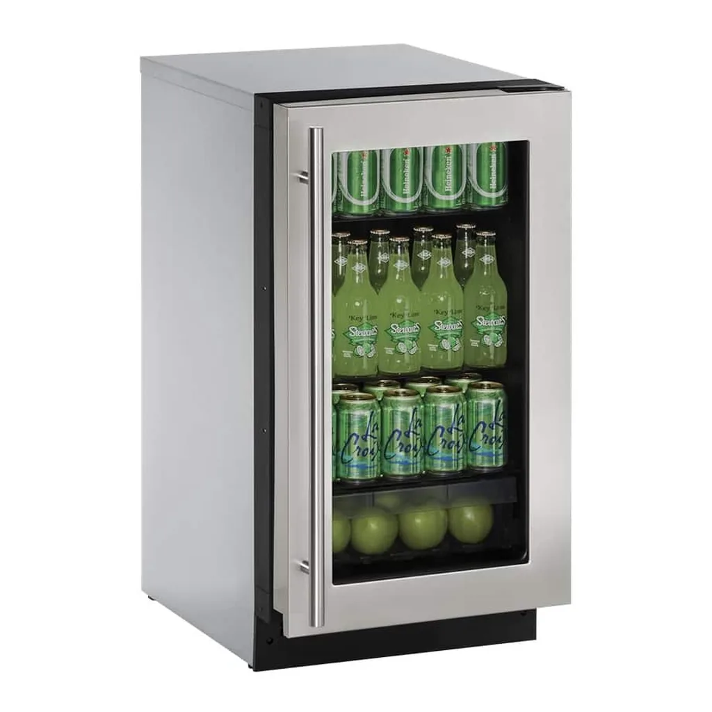5424613_rd.jpg U-Line - 2000 Series 3.6 Cu. Ft. Built-In Mini Fridge - Stainless Steel