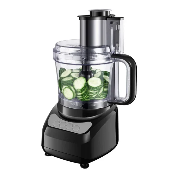 54275a32-0f50-49b4-b84d-a3caa6a29578.jpg FOHERE FP9042 Food Processor 11 CUP, 2-in-1 Large Feed Chute Vegetable Chopper – Black