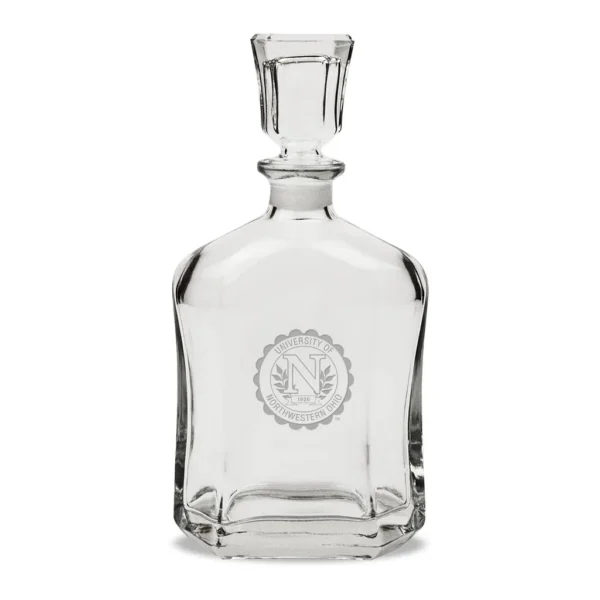 554680ff-a34a-4988-80a6-caf3eac1ce60.jpg Jardine - Northwestern Ohio Racers Team Graphic 23.75oz. Crystal Whiskey Decanter - Multicolor