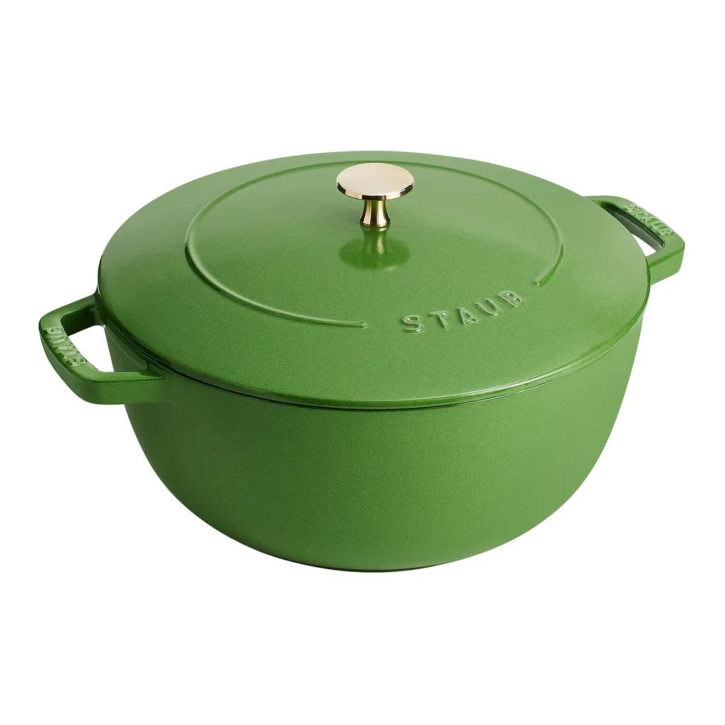 558ee763-6928-4d7e-8af1-b2ebf907a8d1.jpg Staub - Cast Iron 5-qt Essential French Oven - Pistachio