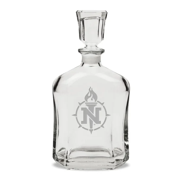 55a9036d-fc9f-482f-88bb-7cd2b92a0a11.jpg Jardine - Northern Michigan Wildcats 23.75oz. Crystal Whisky Decanter - Multicolor