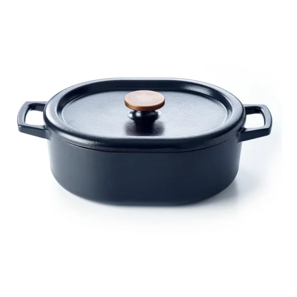 55f7d6ce-0ec1-4fb9-b2a7-c4b872c5dc7a.jpg Alva - Nori Enameled Cast Iron Oval Dutch Oven, 6-Qt - Black