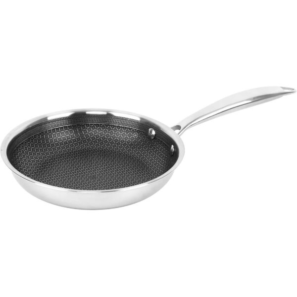 565b3958-e0be-46ed-b31d-249c3d86d824.jpg Brentwood - 9.5 inch Hybrid Non-Stick Stainless Steel Frying Pan - Silver
