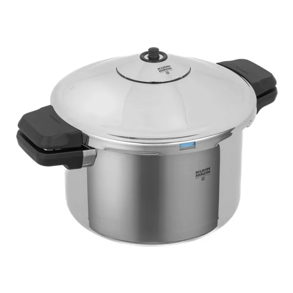 57d07fec-adb1-49e2-ab9c-783ecc37a190.jpg Kuhn Rikon 30940 Duromatic INOX Dual handle Stovetop Pressure Cooker, 5.3-Quart – Silver