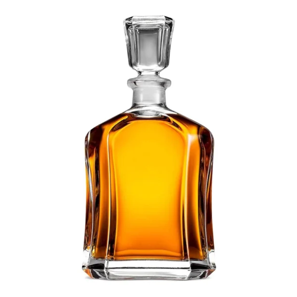 586b3dfa-fed8-46c6-8d91-49cccf64cc22.jpg Bormioli Rocco - Capitol Decanter With Airtight Stopper, 23.75 Oz Squared Glass Bottle - Clear